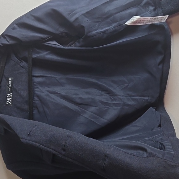 Zara-Cropped Gold Button Jacket-Size S - Picture 16 of 17